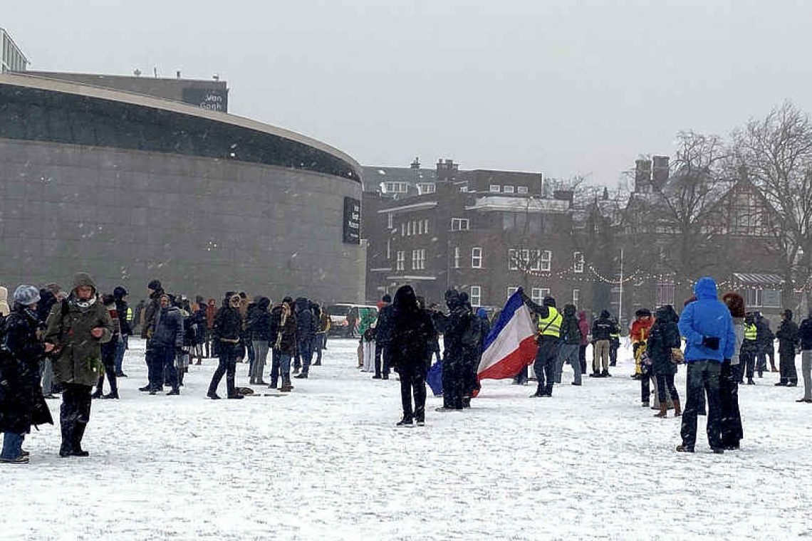 Snowstorm Darcy batters  the Netherlands Sunday