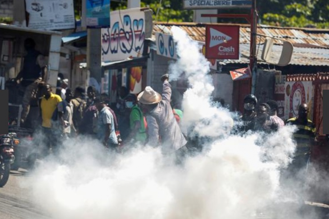 Haitian protesters, police clash after  president moves against top judges