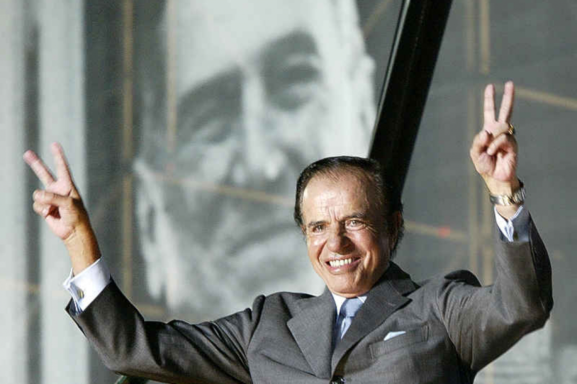 Flamboyant former Argentine leader Menem dies at age 90