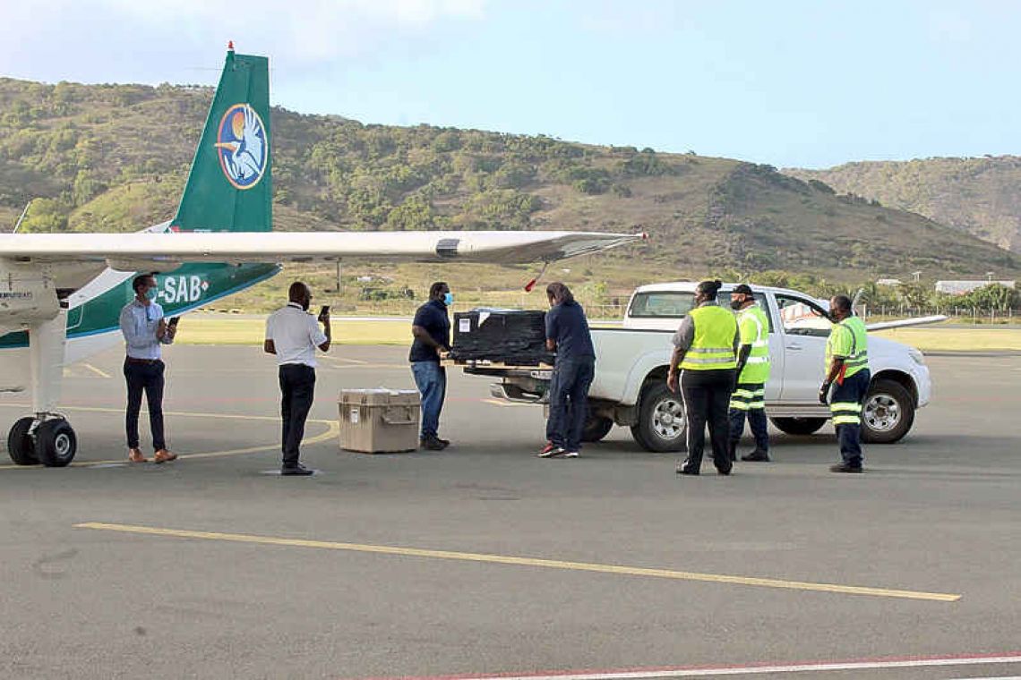 Moderna vaccine  arrives in Statia