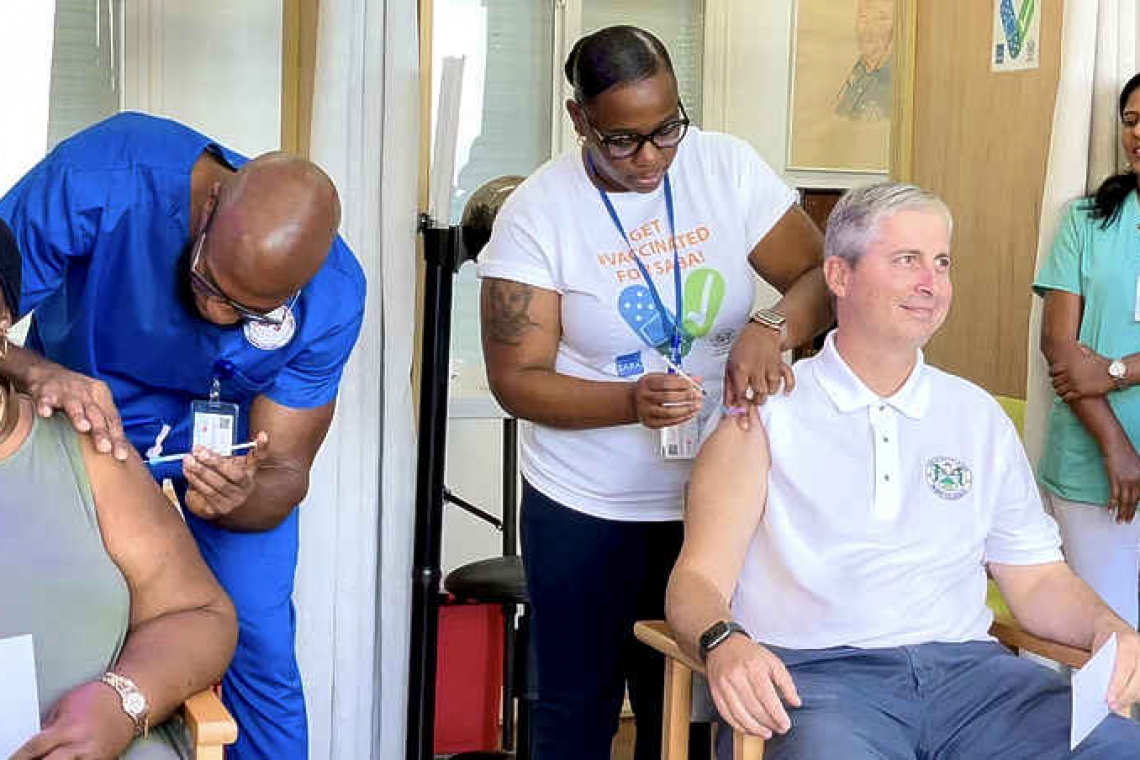 Saba hopeful of vaccinating  ninety per cent of residents