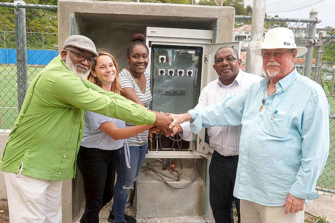 Light masts on at Cruyff Court,  Juliana Sports Field improved