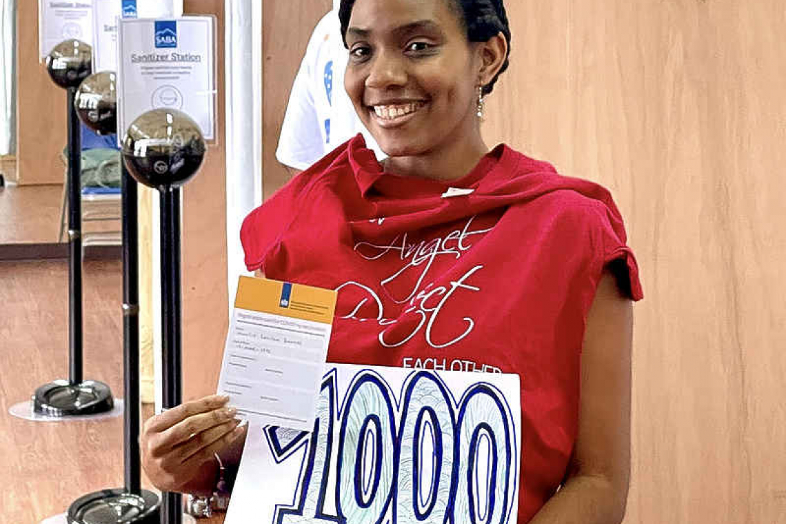 Saba surpasses mark  of 1,000 vaccinations