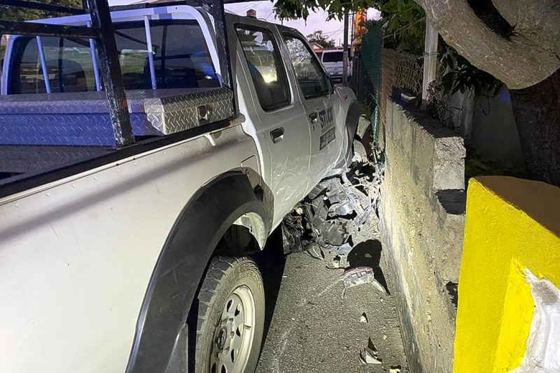 Two road accidents in  Statia during weekend