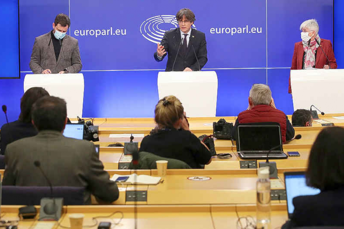 EU lawmakers strip Puigdemont, two other Catalans of immunity
