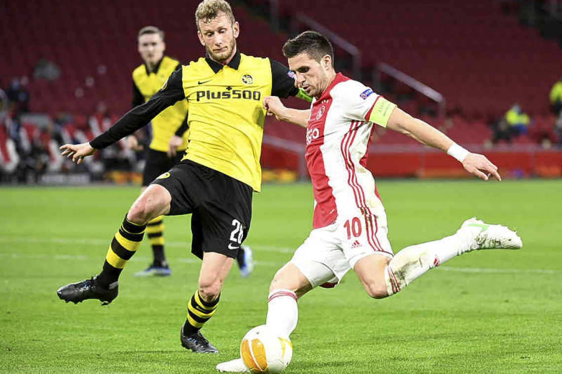    Ajax have EL quarter finals in sight with win over Young Boys