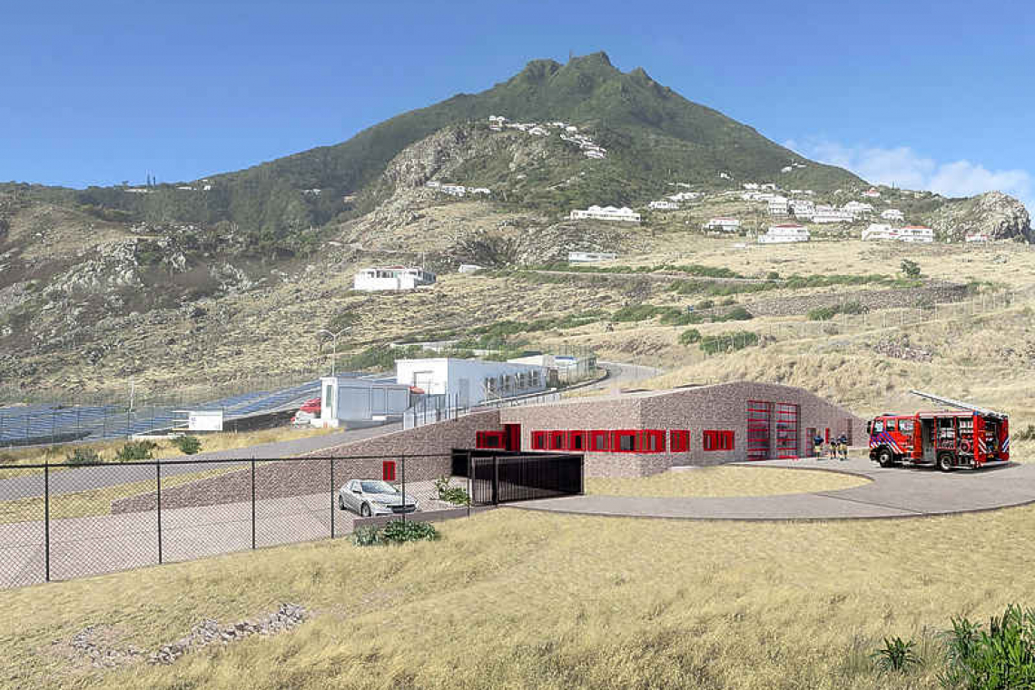 Construction of new fire station  at Saba’s airport starts in April