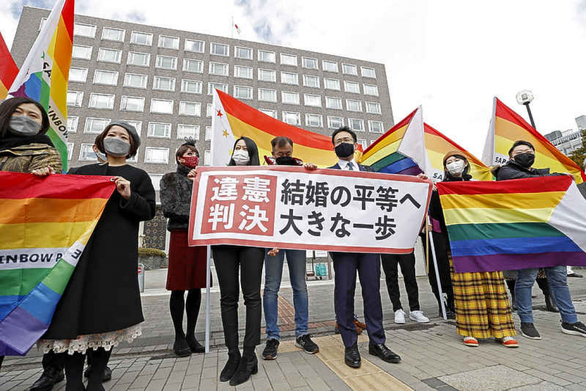 Japan court rules it is 'unconstitutional' to bar same-sex marriage