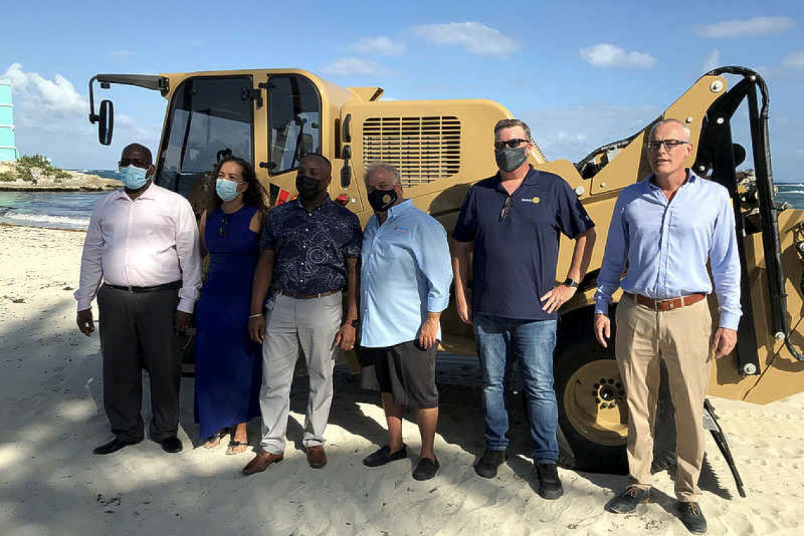 New beach-cleaning machine  unveiled at Coral Beach Club