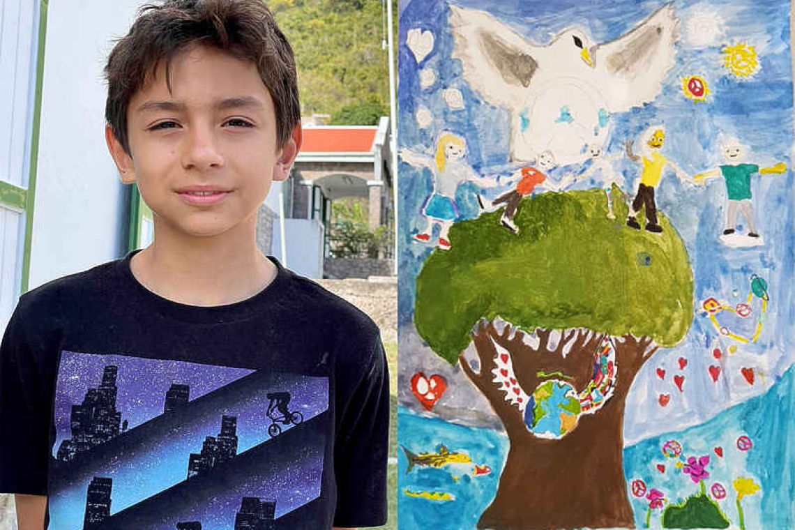 Saba youngster to finals of  Lions Clubs poster contest