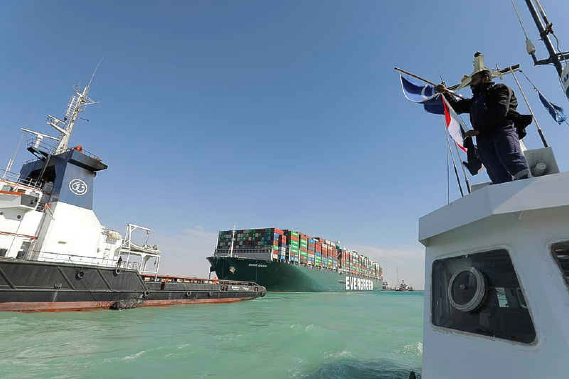 Traffic in Suez Canal resumes after stranded ship refloated