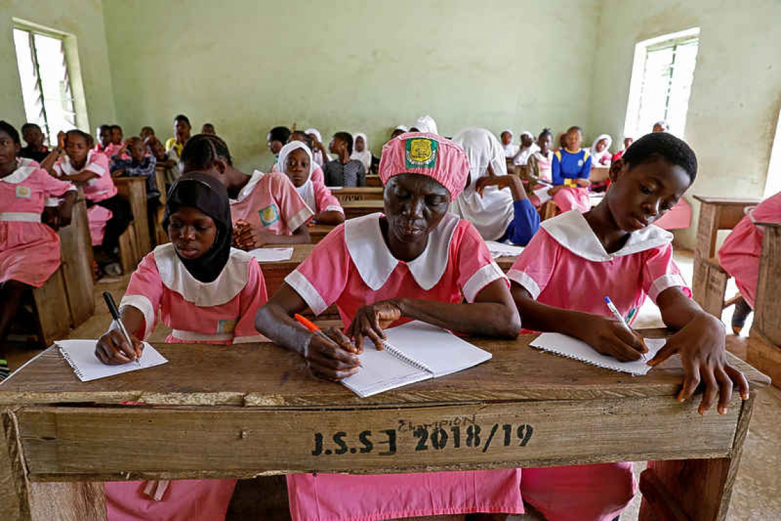 It's never too late to learn, believes 50-year-old Nigerian school pupil