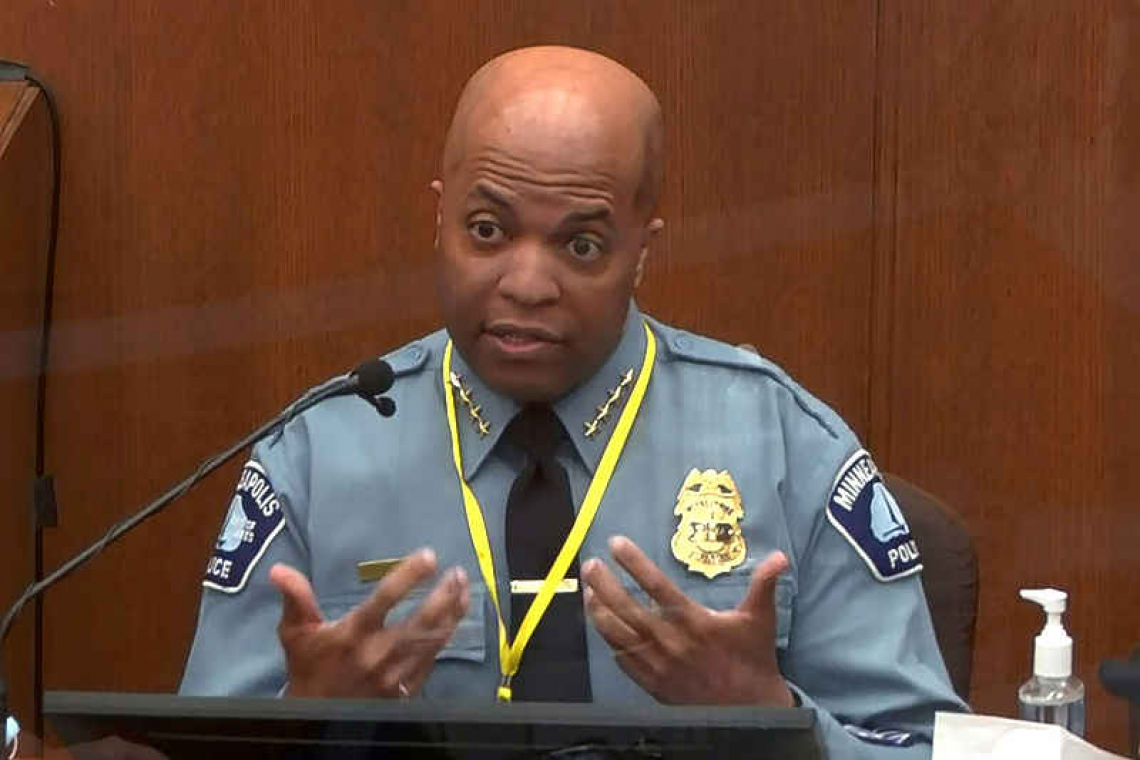 Minneapolis police chief testifies Chauvin violated policy in George Floyd’s arrest