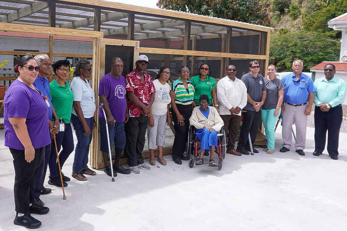 Construction greenhouse for  senior citizens completed