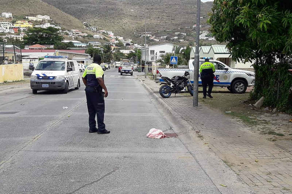 Motorbike rider   hits small child