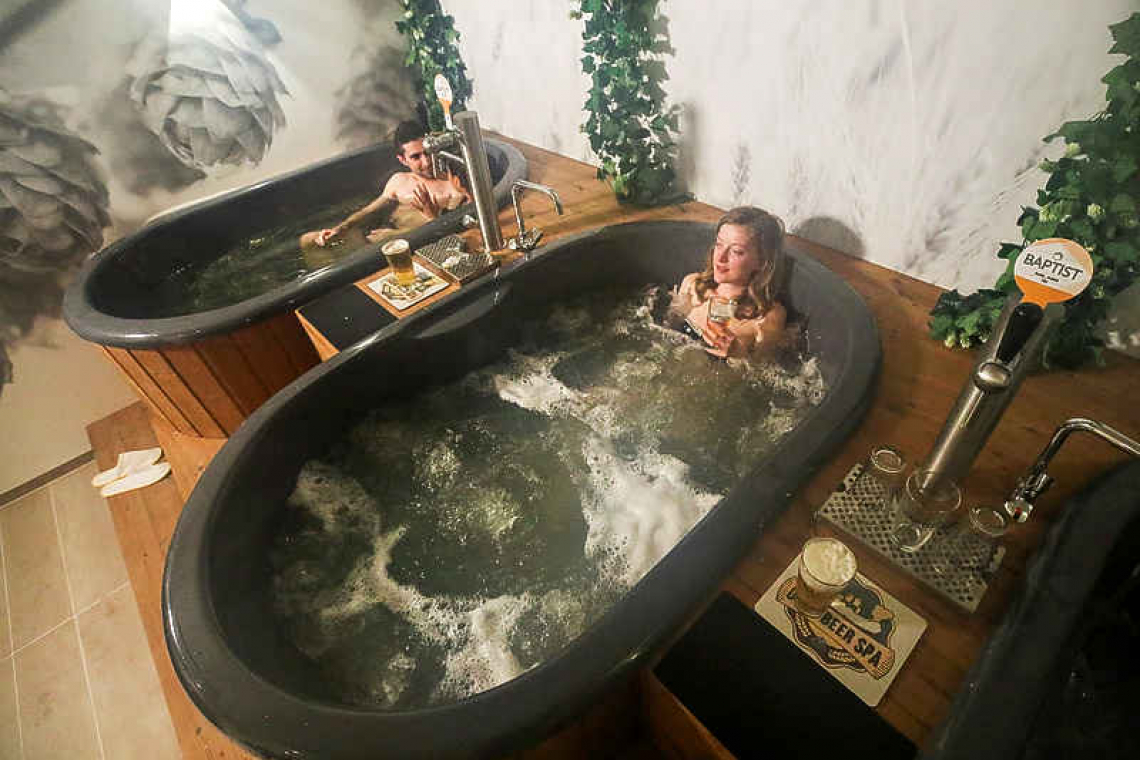 Barley bubbles: beer spa opens in Brussels