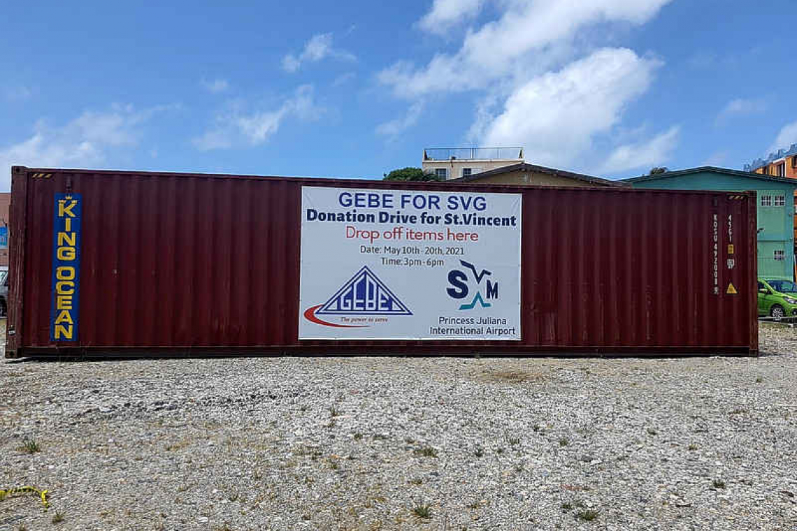 GEBE and PJIAE to send  container of items to SVG