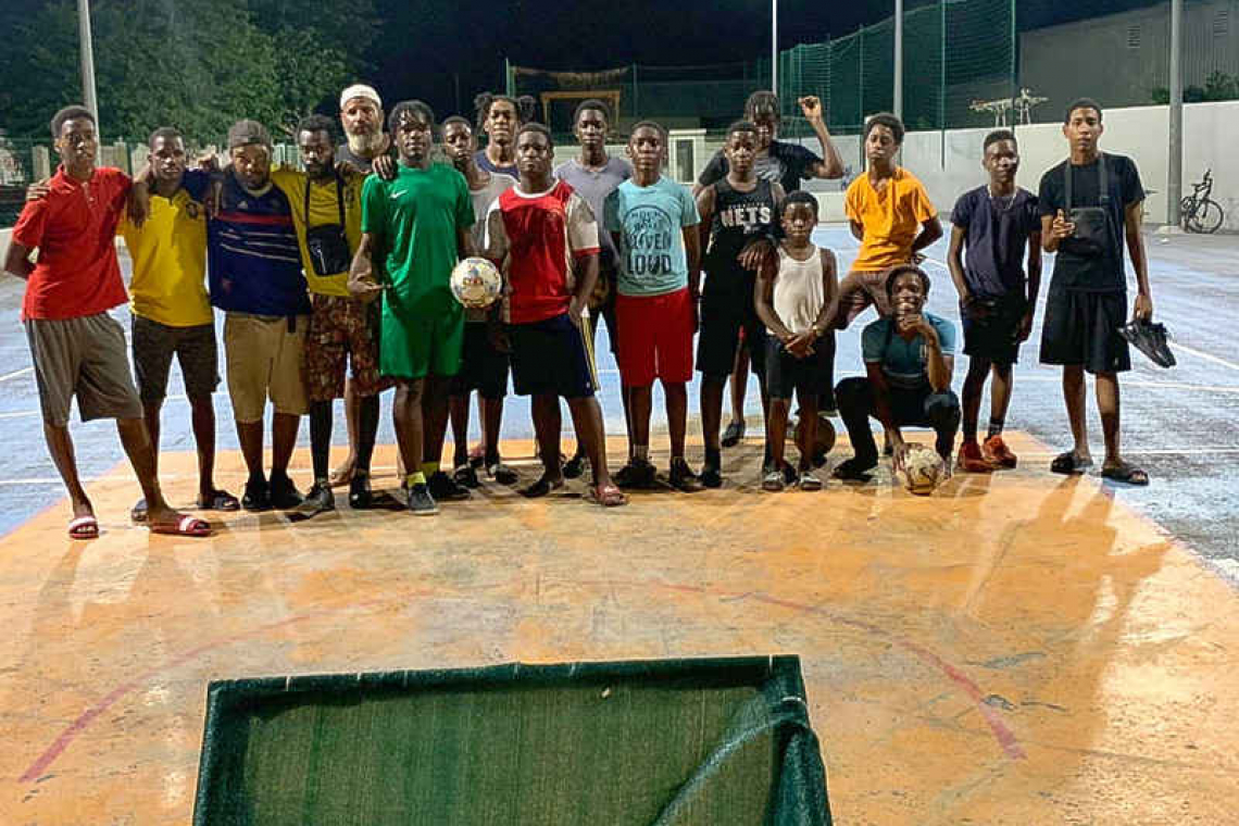   Youngsters still deprived of  functioning basketball court  