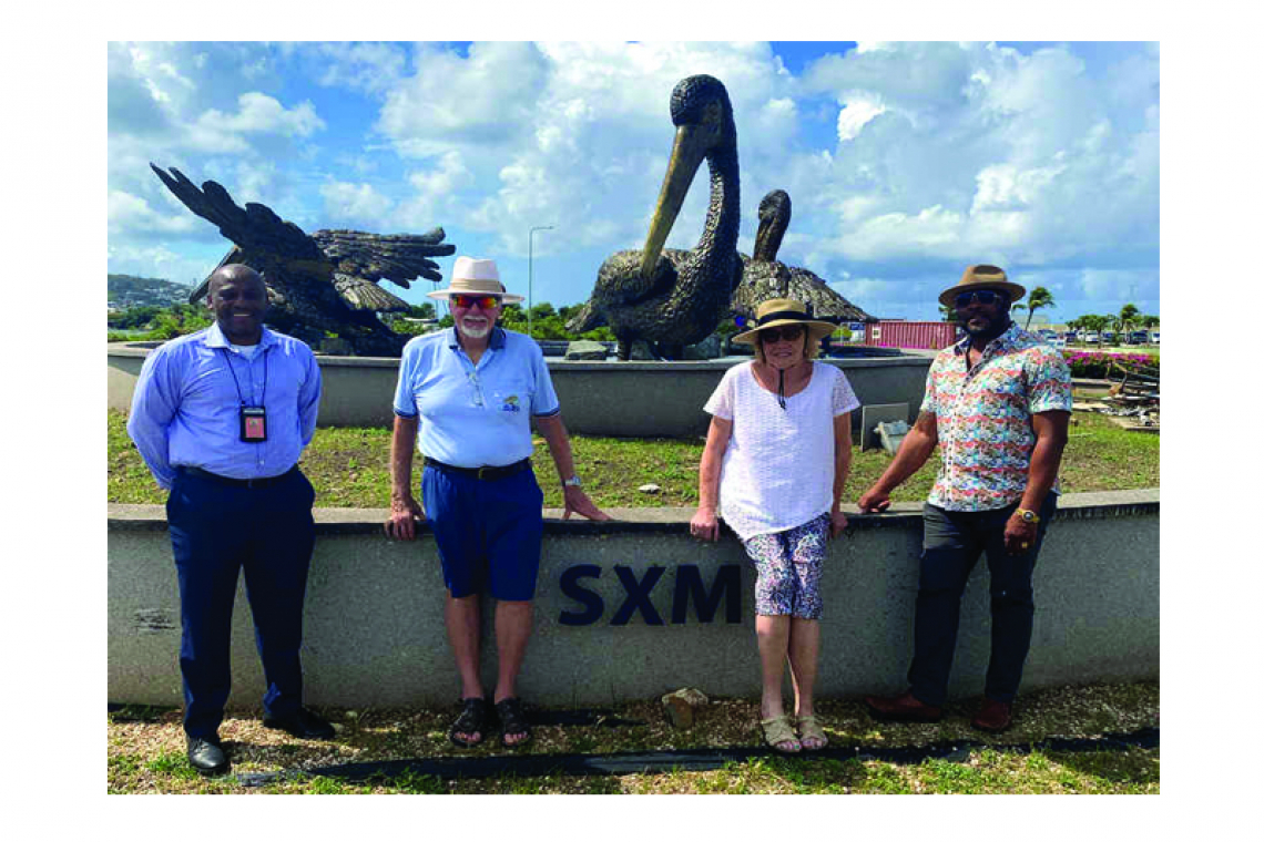 National bird monument at  airport roundabout restored