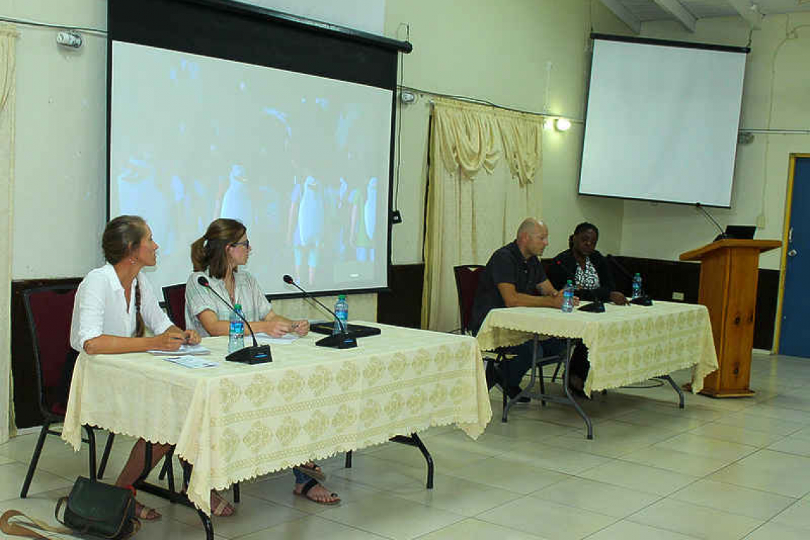 Informative, interactive town-hall  meeting about archaeological site