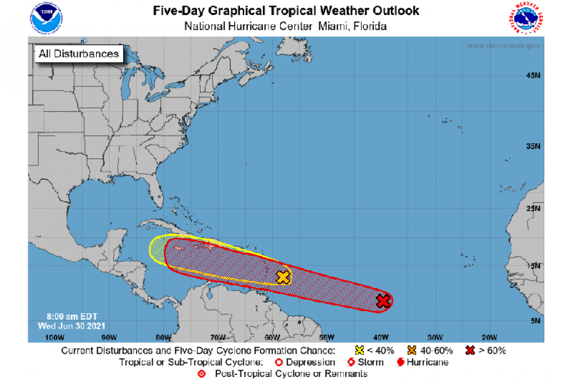 Tropical Weather Outlook 800 AM EDT Wed Jun 30 2021
