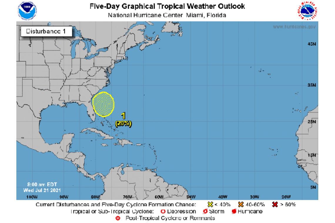Tropical Weather Outlook 800 AM EDT Wed Jul 21 2021
