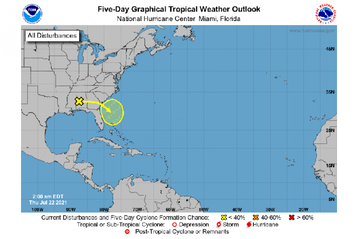 Tropical Weather Outlook 800 AM EDT Thu Jul 22 2021