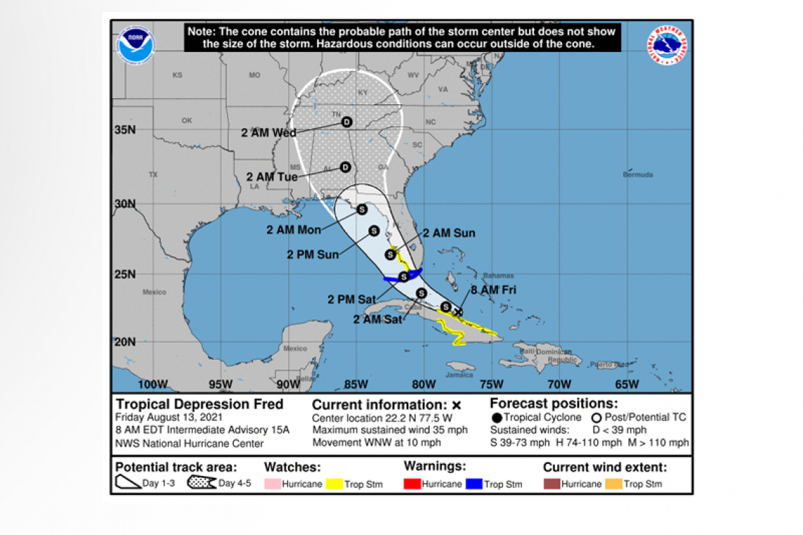 Tropical Depression Fred Advisory Number 16