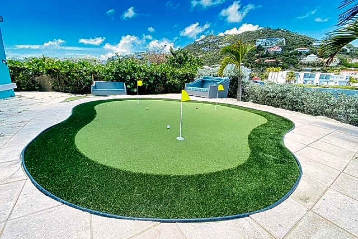 The grass is greener at OBBR  with putting green for guests
