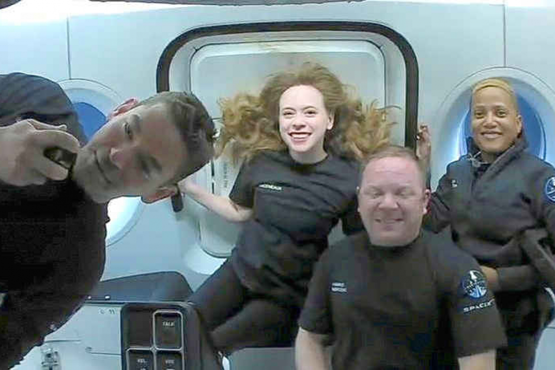 SpaceX capsule with world's first all-civilian orbital crew returns safely