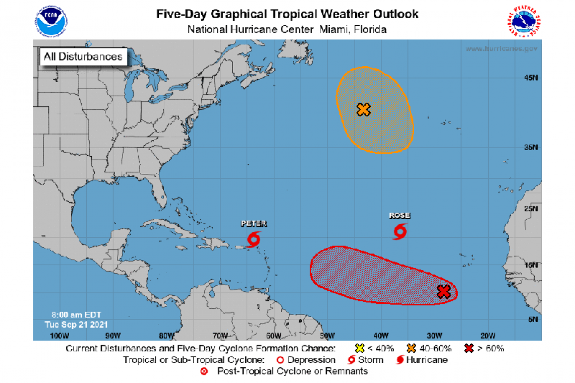 Tropical Weather Outlook 800 AM EDT Tue Sep 21 2021