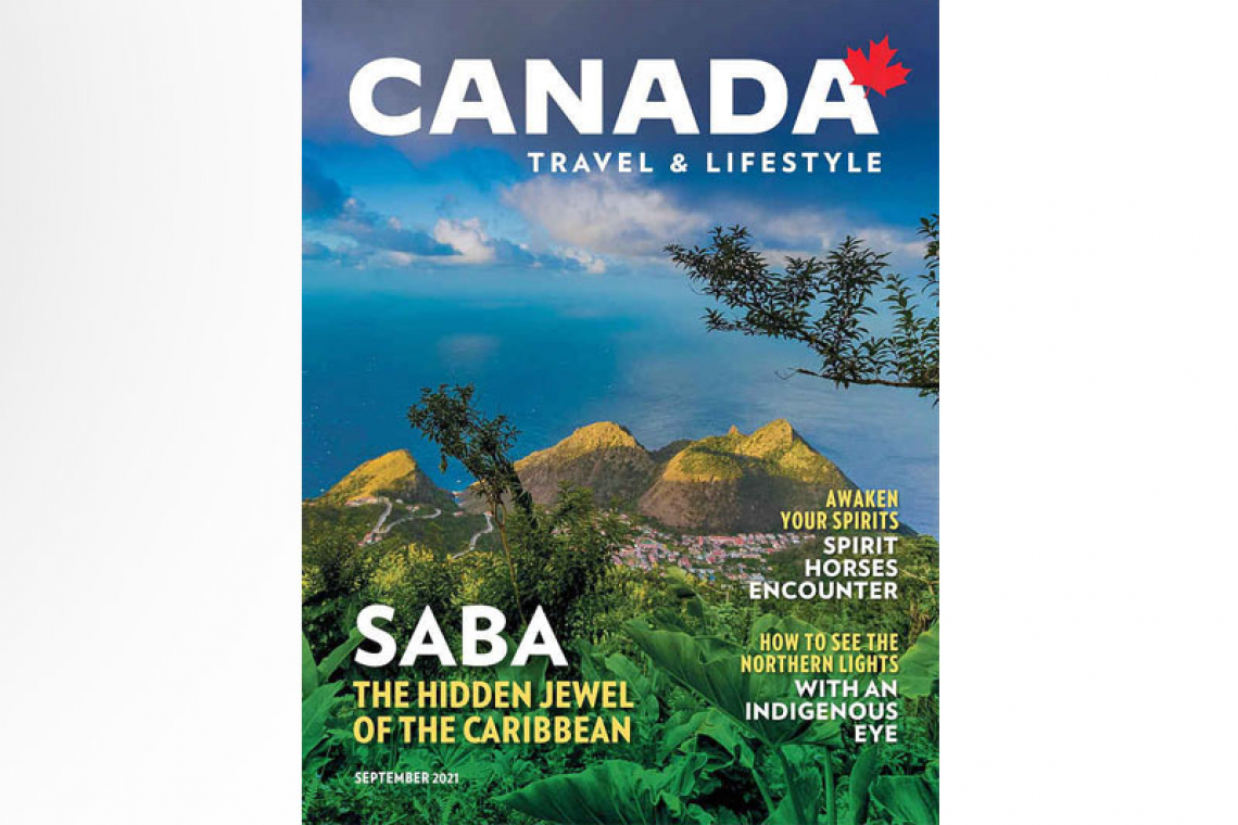 Saba on cover page  Canadian magazine