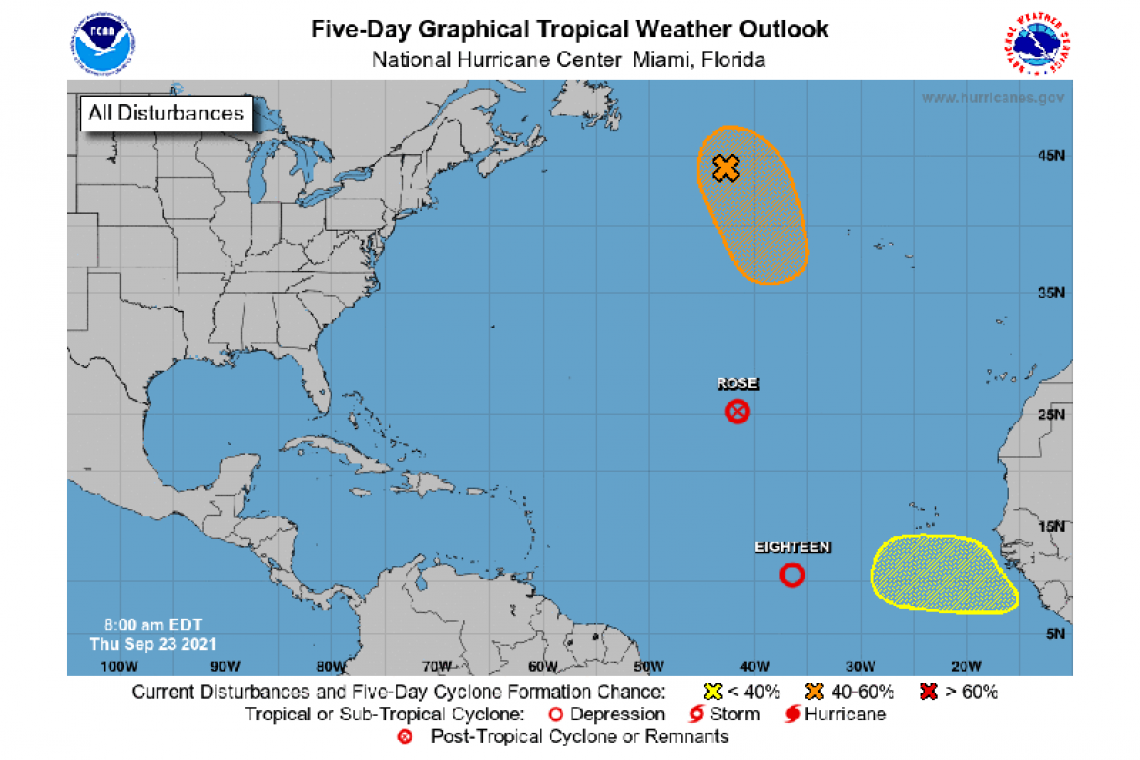 Tropical Weather Outlook 800 AM EDT Thu Sep 23 2021