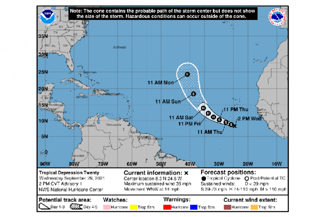 ...TROPICAL DEPRESSION FORMS OVER THE FAR EASTERN TROPICAL ATLANTIC...