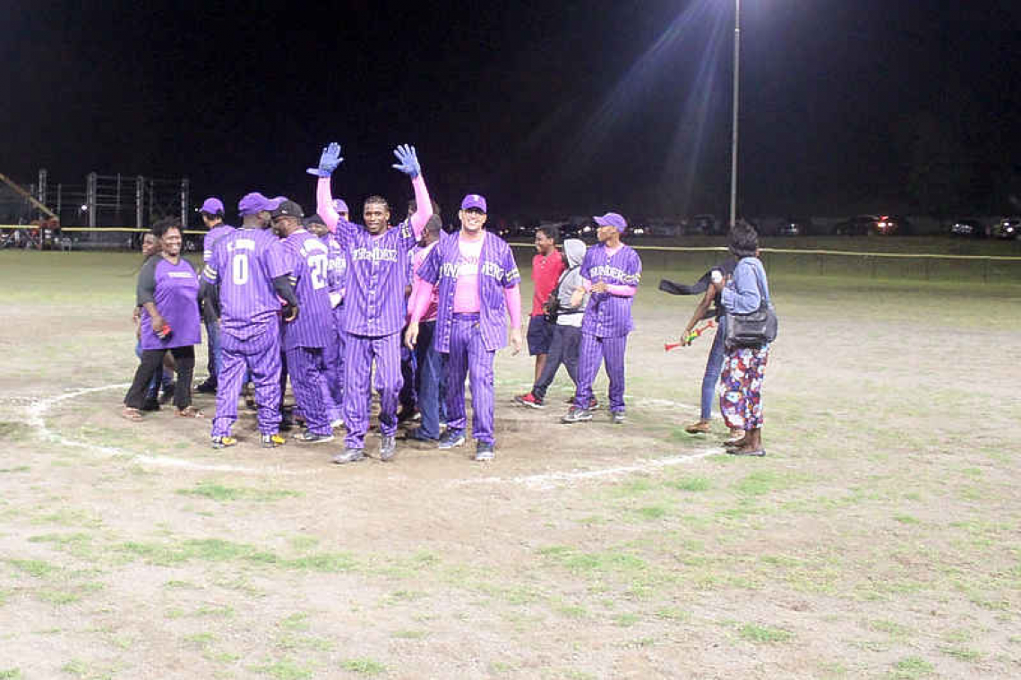 Thunderz repeat as the Statia Softball Champions