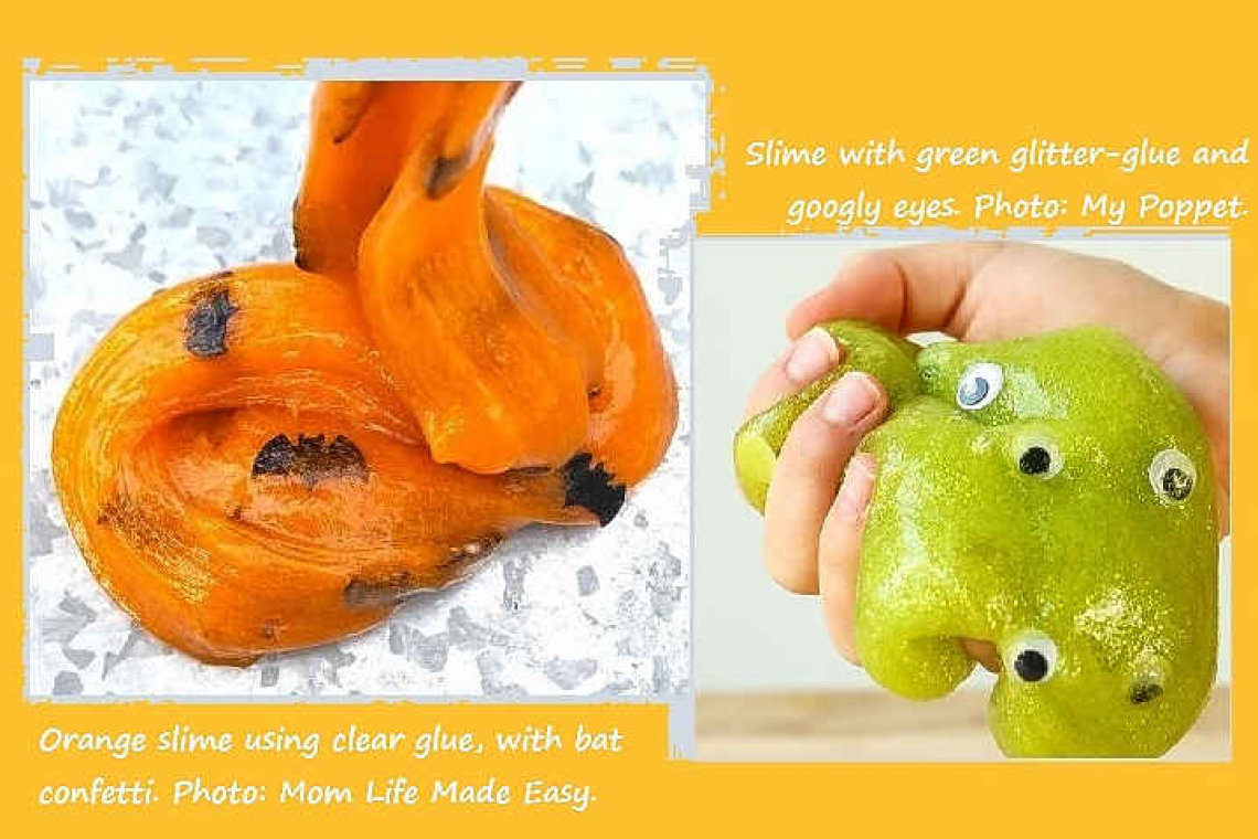 Squishy, spooky Halloween slime