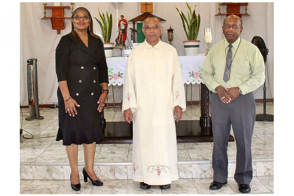 Welcome service for new  Roman Catholic priest