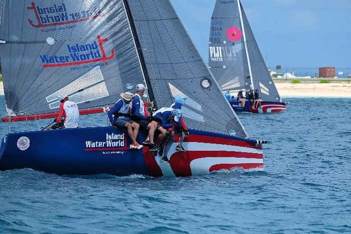 Island Water World teams battle in sail season opener