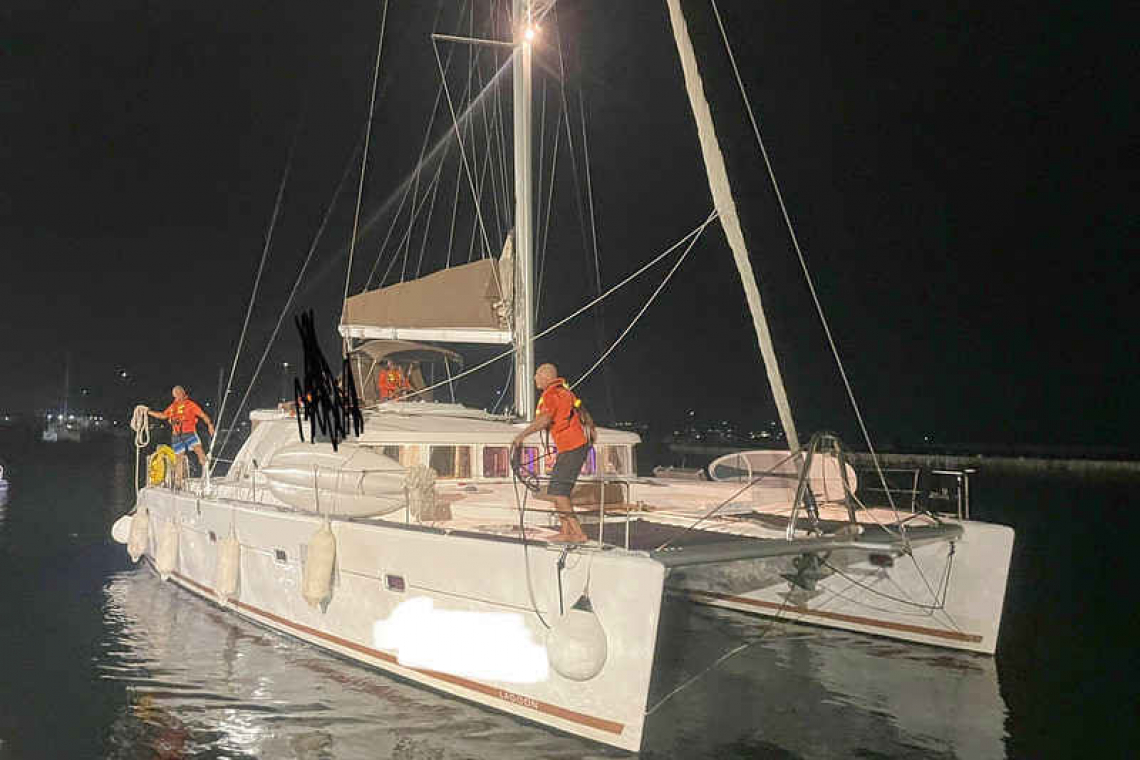 SNSM crew respond to medical  emergency at sea on catamaran