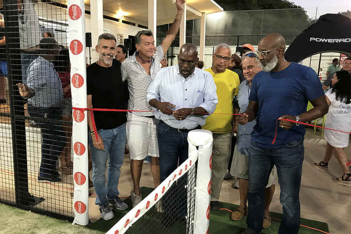    St. Maarten’s Padel Tennis Club inaugurated in Belair