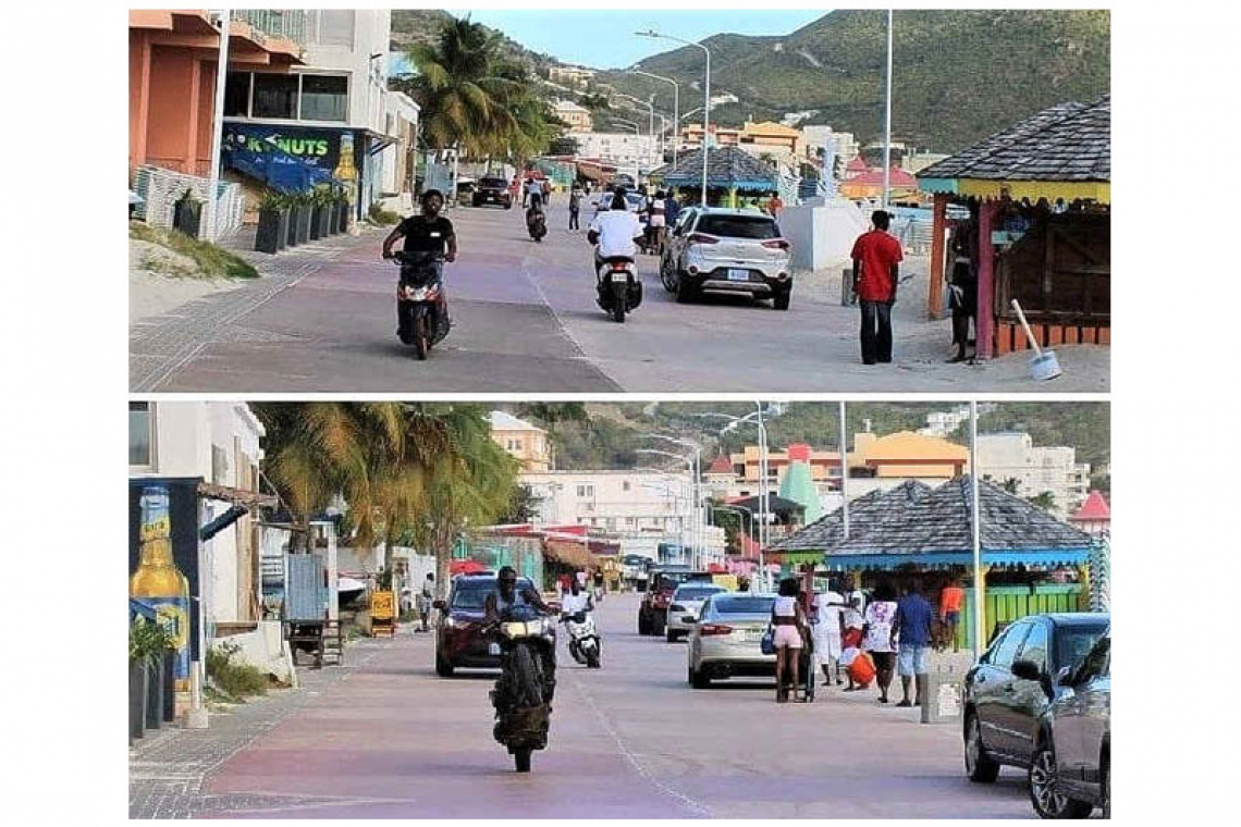 Boardwalk Boulevard now  closed to all motorised traffic