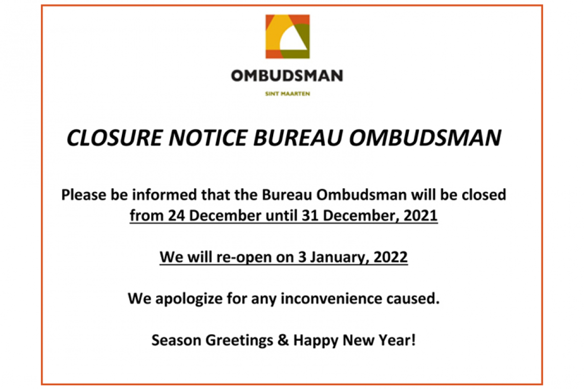 Closure notice Bureau Ombudsman