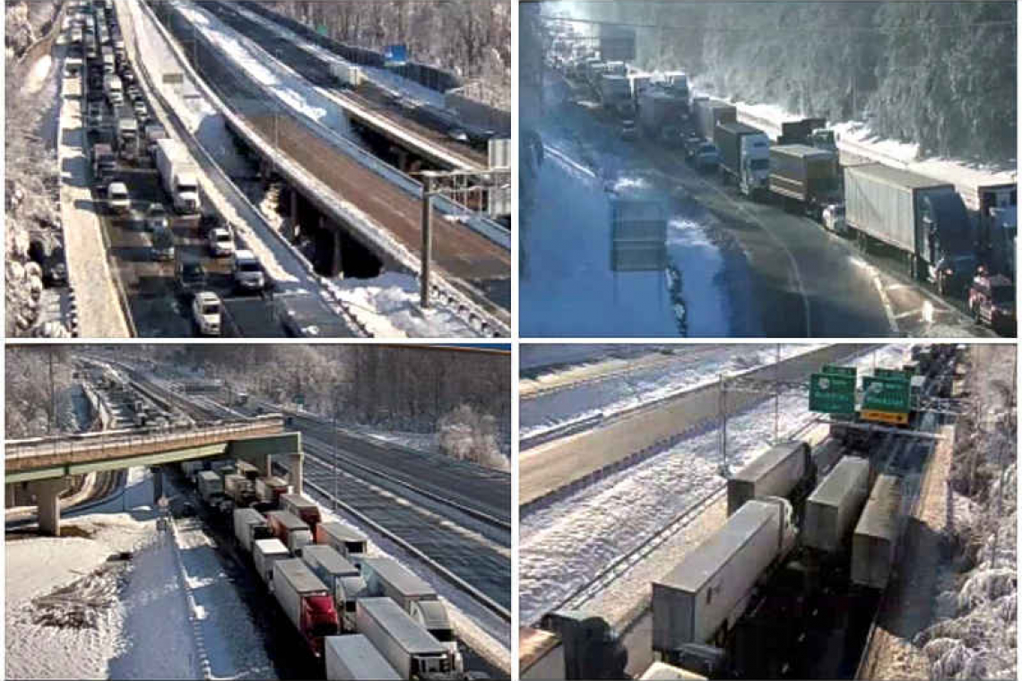  Thousands of stranded drivers cleared from snowbound Virginia highway