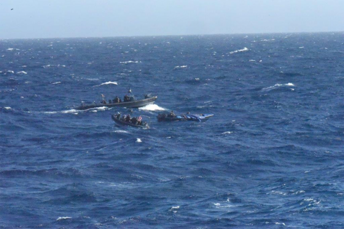 Navy ship in operations  netting 4.7 tons of coke