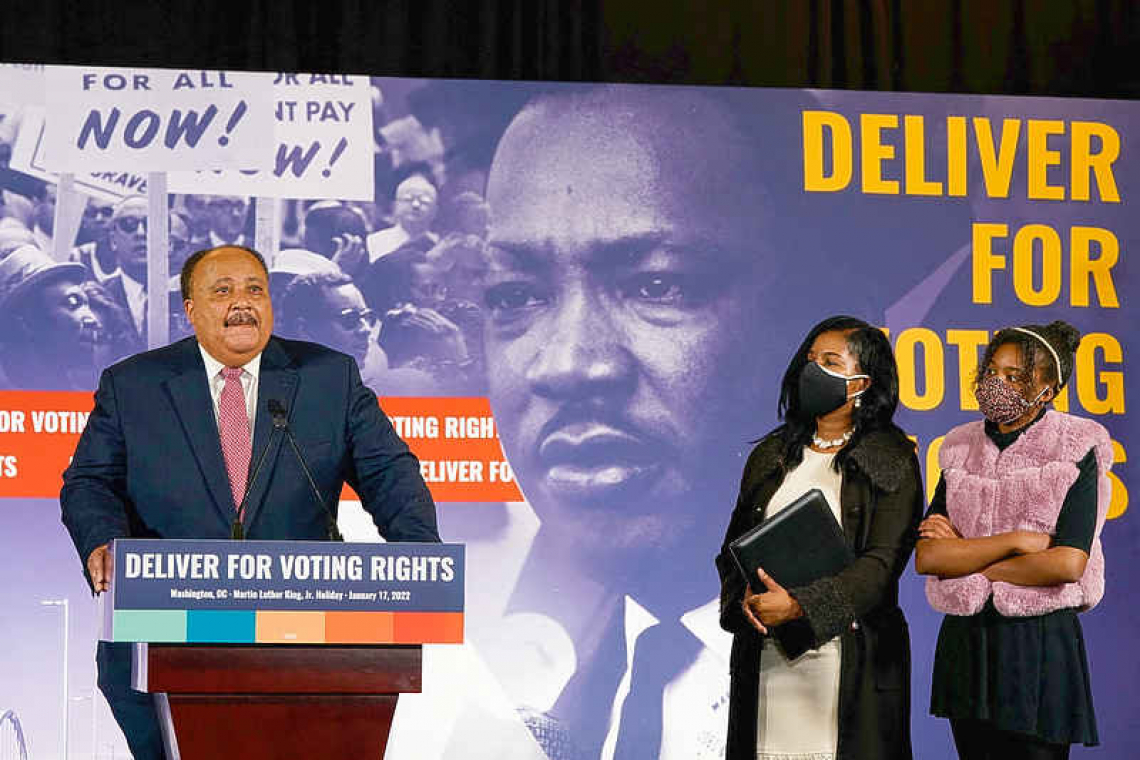 MLK family, Vice President Harris urge Senate act to bolster right to vote
