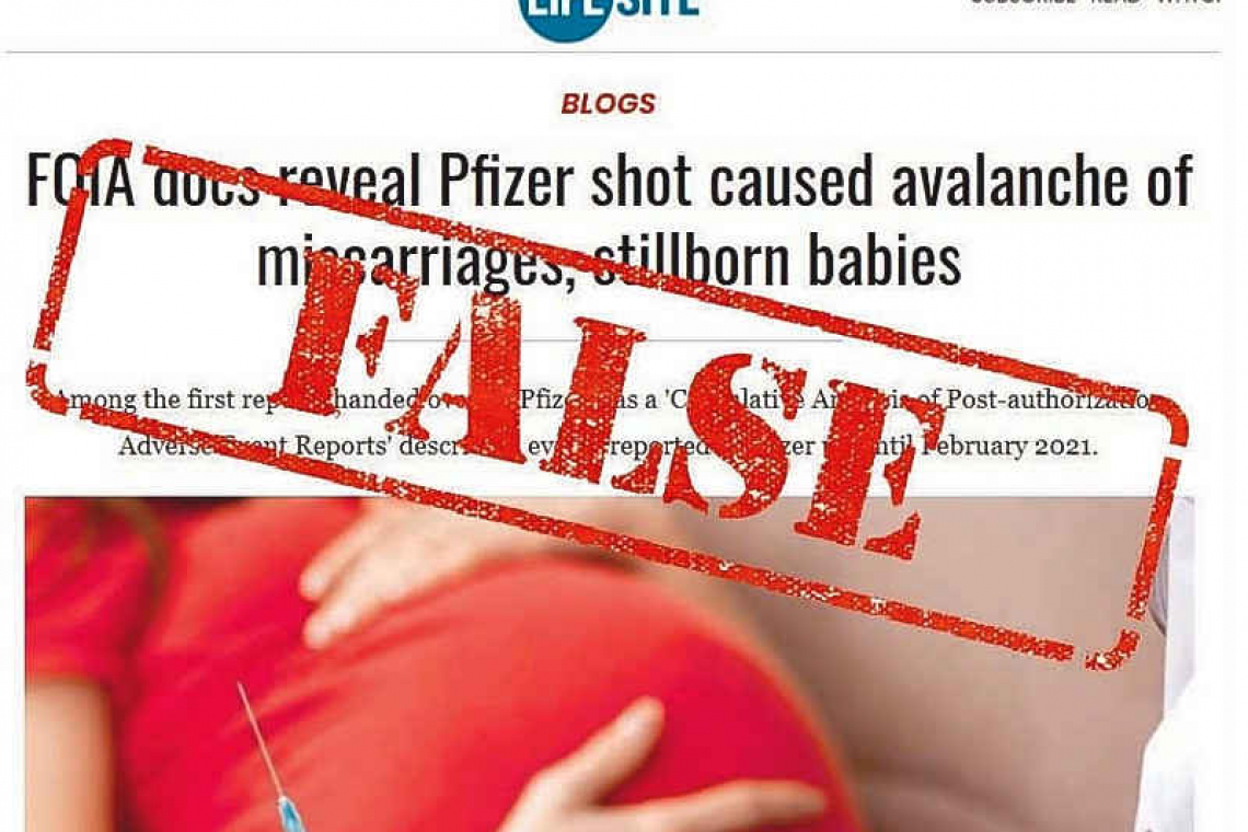 Pfizer FDA document does not show COVID shot caused miscarriages or neonatal deaths in ‘all injected mothers’