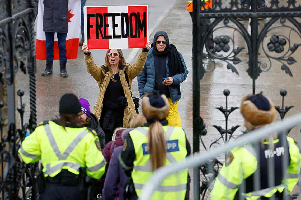 Canada police warn of guns at Ottawa anti-vaccine mandate trucker protest