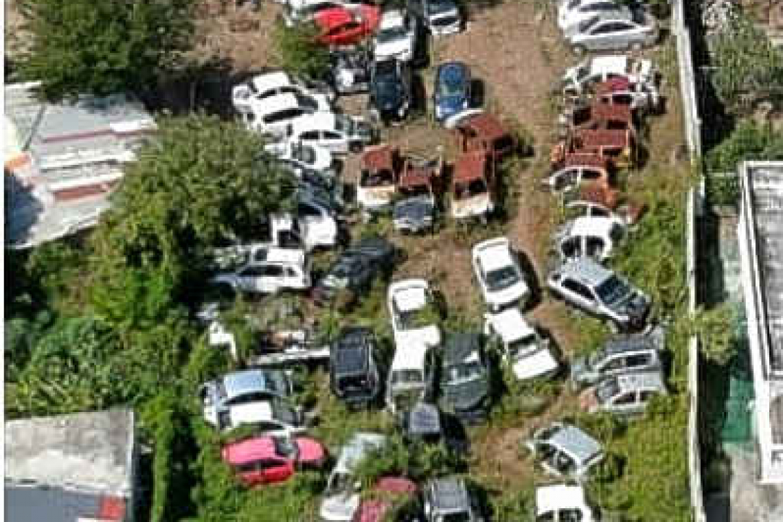 Abandoned vehicles left  at the towing companies