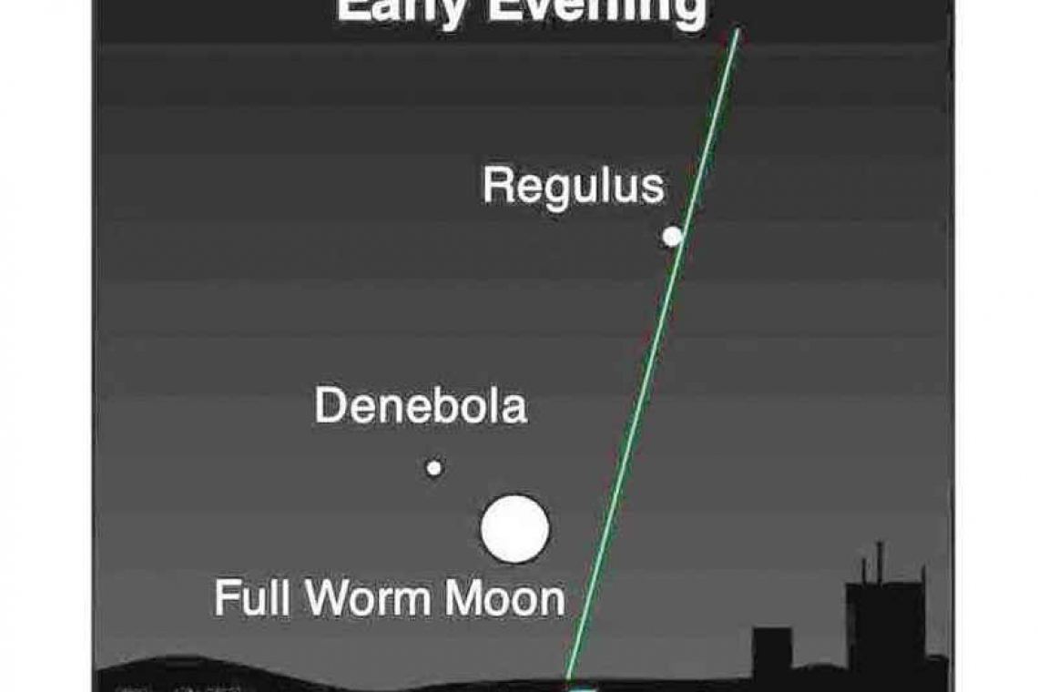 Enjoy the Full Worm Moon!: Looking up at the Nightsky