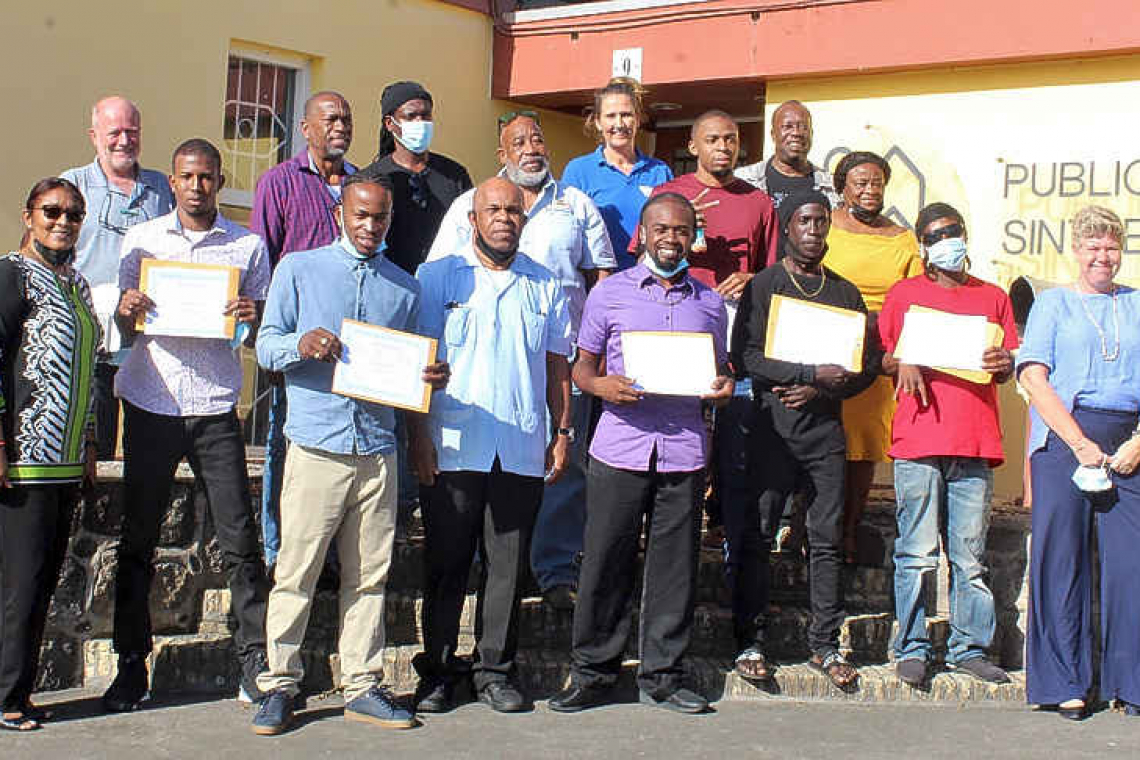 Seven Statians get  welding certificates